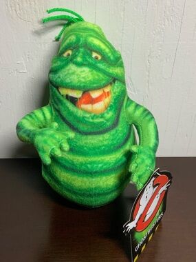 Ghostbusters Toy Factory 2020 Slimer Green Ghost Sitting Plush 8”